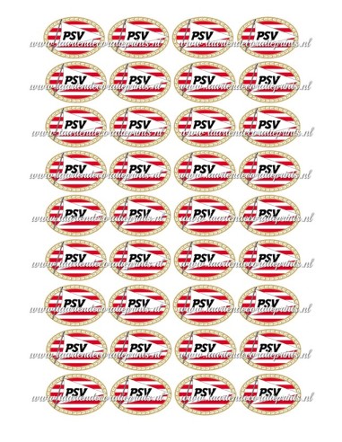 Eetbare Print PSV Mini Cupcakes - 3,5cm