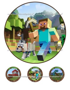Eetbare Print Minecraft 1 - 20cm