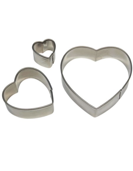 PME Koekjes Uitsteker Set Hart -3st-