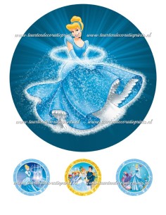 Eetbare Print Assepoester 2 - 20cm