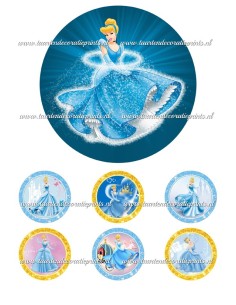 Eetbare Print Assepoester 2 - 15cm