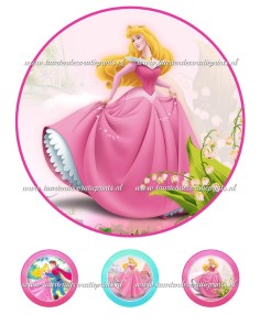 Eetbare Print Doornroosje 1 - 20cm