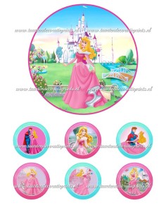 Eetbare Print Doornroosje 2 - 15cm