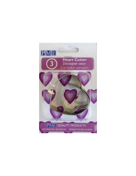 PME Heart Cutter Set (set van 3)