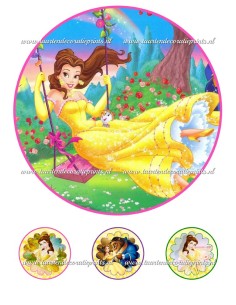 Eetbare Print Belle 1 - 20cm