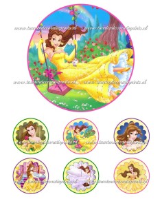 Eetbare Print Belle 1 - 15cm