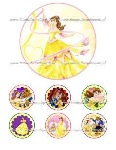 Eetbare Print Belle 2 - 15cm