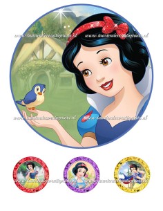 Eetbare Print Sneeuwwitje 1 - 20cm