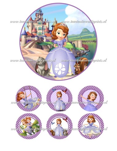 Eetbare Print Sofia 1 - 15cm