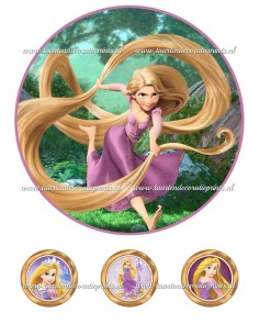 Eetbare Print Rapunzel 1 - 20cm