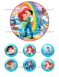 Eetbare Print Ariel 1 - 15cm