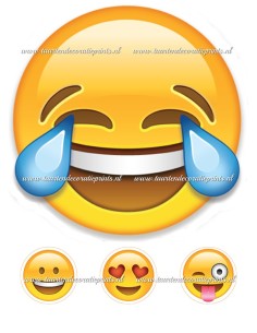 Eetbare Print Smiley 1 - 20cm