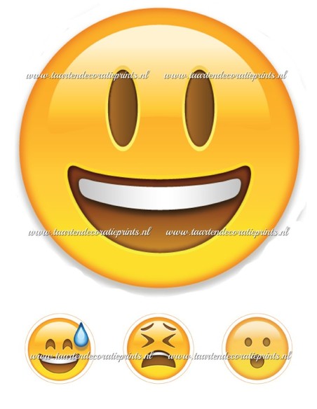 Eetbare Print Smiley 2 - 20cm