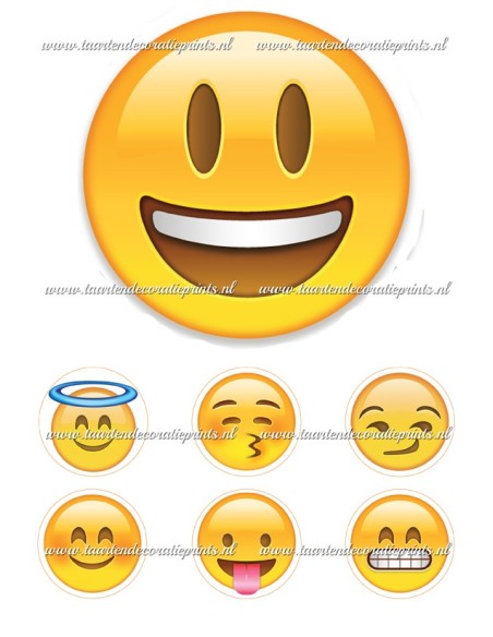 Eetbare Print Smiley 2 - 15cm