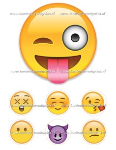 Eetbare Print Smiley 3 - 15cm