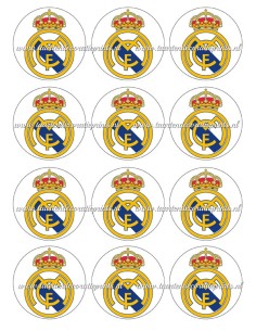 Eetbare Print Real Madrid Cupcakes - 6cm