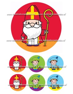 Eetbare Print Sinterklaas - 15cm