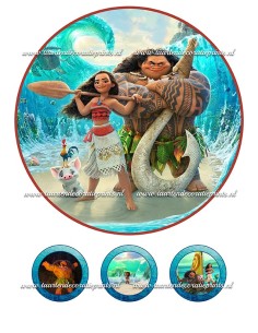 Eetbare Print Vaiana 1 - 20cm