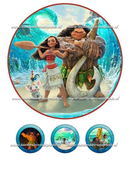 Eetbare Print Vaiana 1 - 20cm