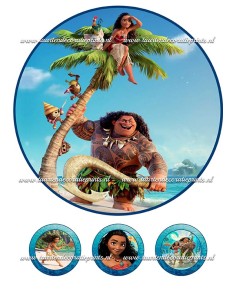 Eetbare Print Vaiana 2 - 20cm