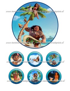 Eetbare Print Vaiana 2 - 15cm