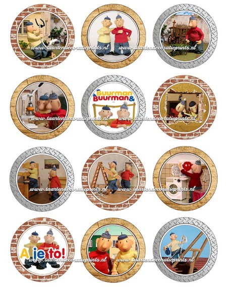Eetbare Print Buurman & Buurman Cupcakes - 6cm
