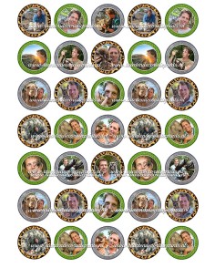 Eetbare Print Freek Mini Cupcakes - 3,5cm