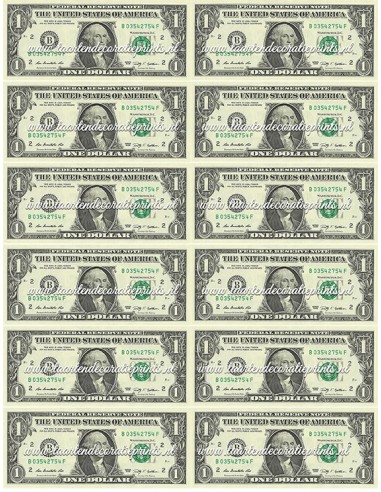 Eetbare Print GTA Dollar Biljetten