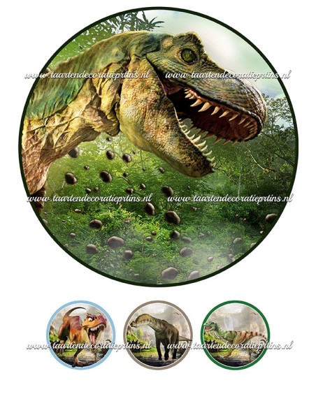 Eetbare Print Dino 1 - 20cm