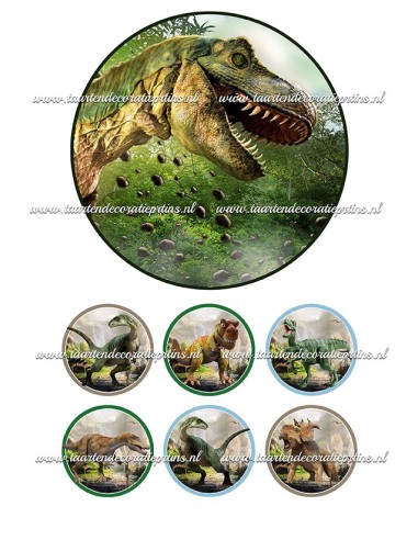 Eetbare Print Dino 1 - 15cm