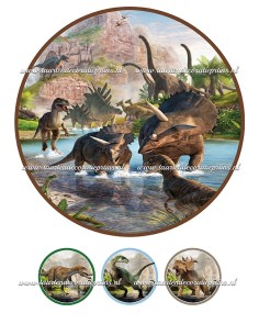 Eetbare Print Dino 2 - 20cm