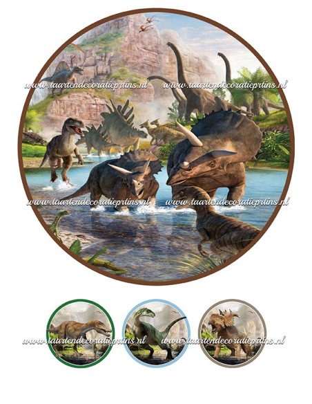 Eetbare Print Dino 2 - 20cm