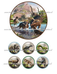 Eetbare Print Dino 2 - 15cm