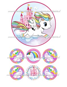Eetbare Print Unicorn 1 - 15cm