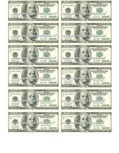 Eetbare Print GTA 100 Dollar Biljetten