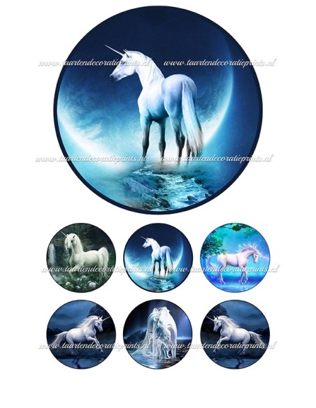 Eetbare Print Unicorn 2 - 15cm