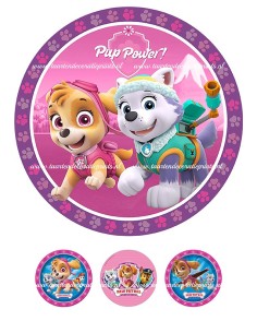 Eetbare Print Paw Patrol Girls - 20cm