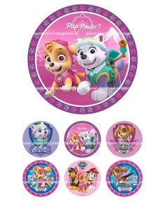 Eetbare Print Paw Patrol Girls - 15cm