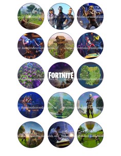 Eetbare Print Fortnite Cupcakes- 5cm