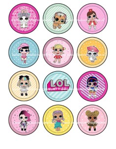 Eetbare Print LOL Surprise Cupcakes - 6cm