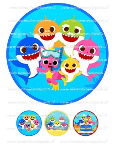 Eetbare Print Baby Shark 1 - 20cm