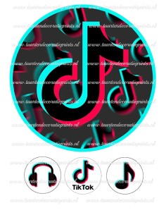 Eetbare Print TikTok 1 - 20cm