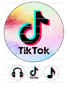 Eetbare Print TikTok 3 - 20cm