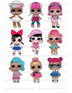 Eetbare Print LOL Surprise - Figuren 2
