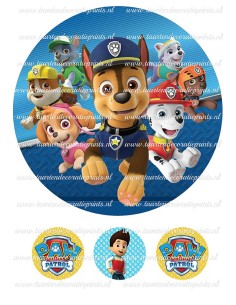 Eetbare Print Paw Patrol 4 - 20cm