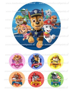 Eetbare Print Paw Patrol 4 - 15cm