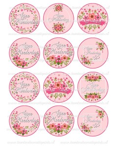 Eetbare Print Moederdag Cupcakes 2 - 6cm