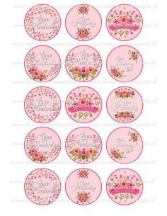 Eetbare Print Moederdag Cupcakes 2 - 5cm