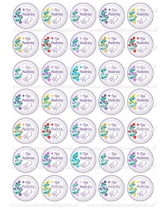 Eetbare Print Moederdag Mini Cupcakes 3 - 3,5cm