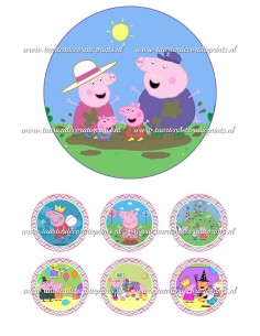 Eetbare Print Peppa Pig 1 - 15cm